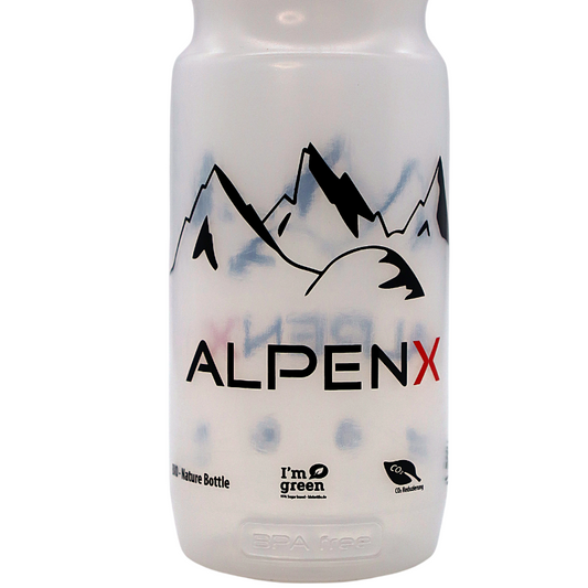 ALPENX Extra große BIO Sport Trinkflasche 900ml aus Rohstoff Zuckerrohr, BPA-frei