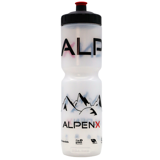 ALPENX Extra große BIO Sport Trinkflasche 900ml aus Rohstoff Zuckerrohr, BPA-frei